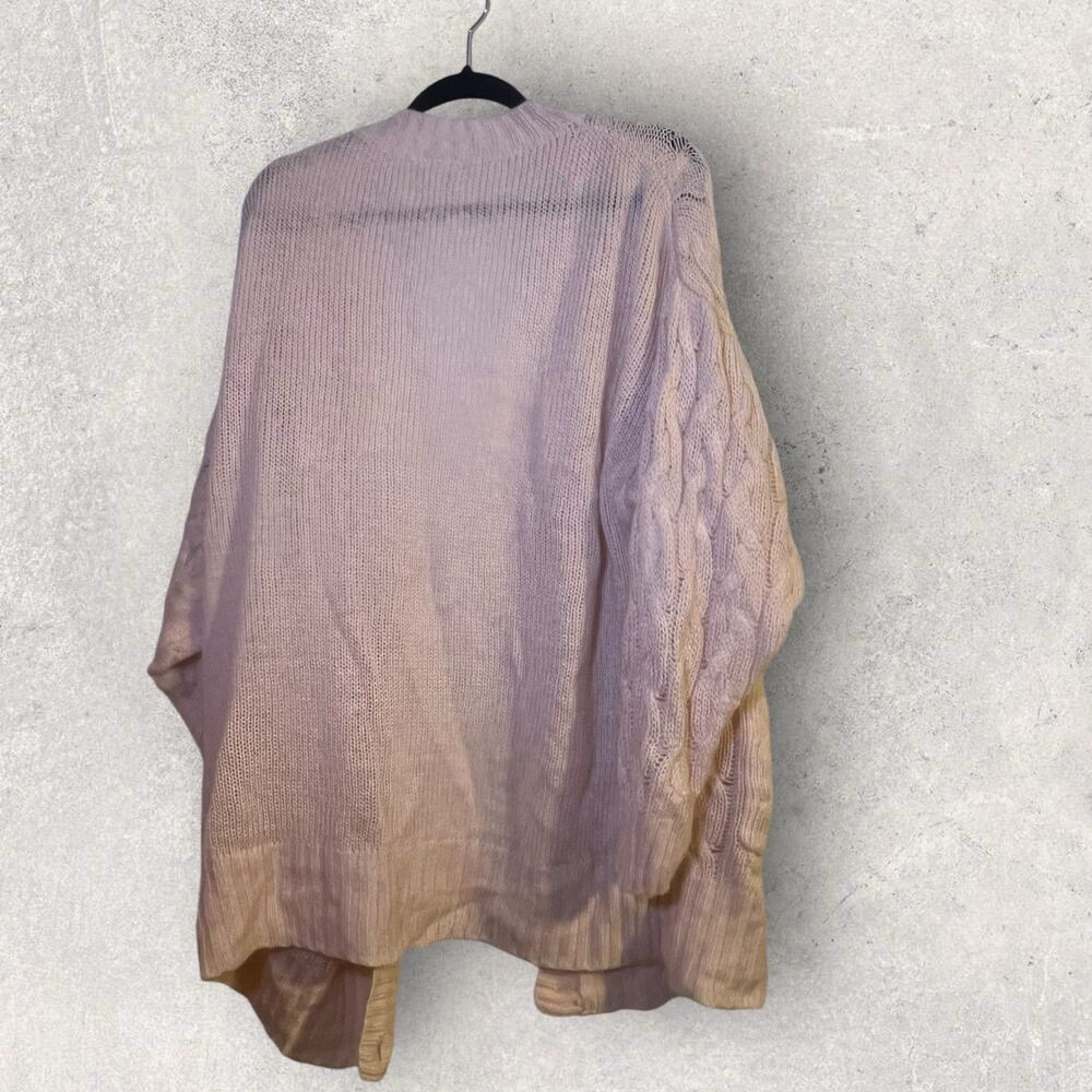 LuLaRoe Womens Cable Knit Lucille Cardigan Sweater Pink Size Large - Picture 4 of 8